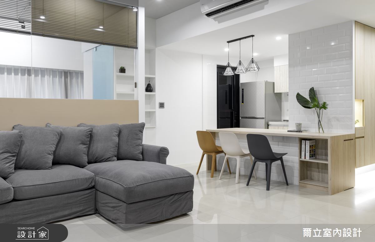 25坪新成屋(5年以下)＿簡約風客廳案例圖片＿爾立室內設計＿爾立_15之3