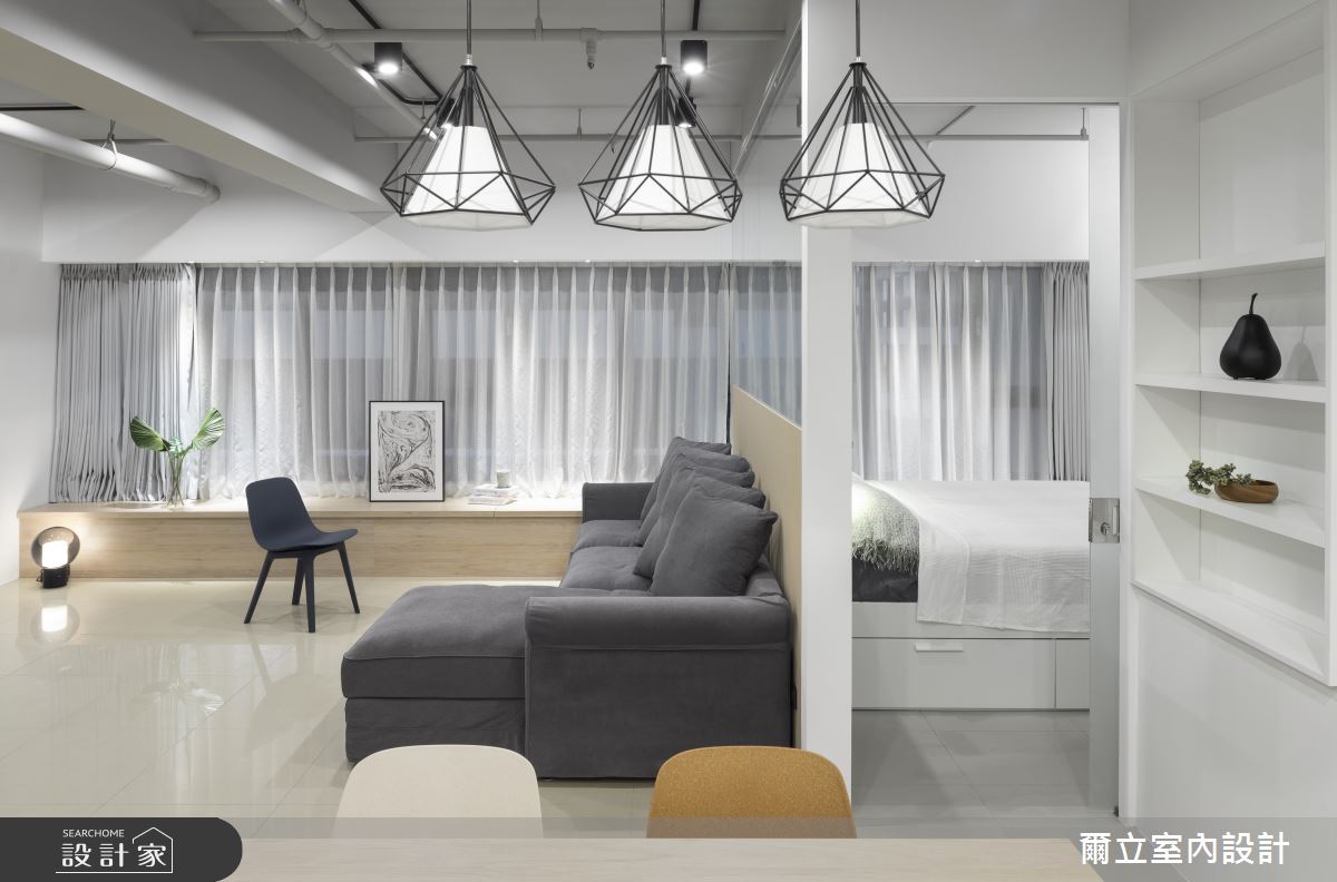 25坪新成屋(5年以下)＿簡約風客廳案例圖片＿爾立室內設計＿爾立_15之9