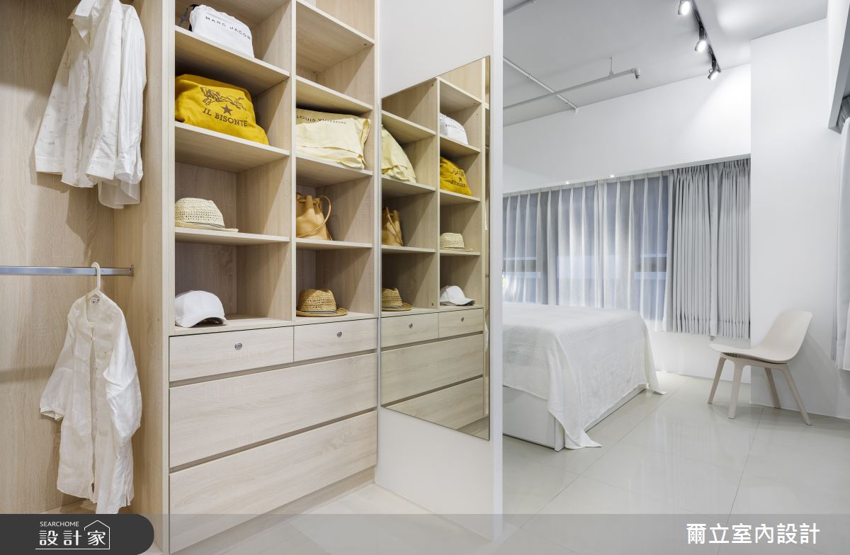 25坪新成屋(5年以下)＿簡約風更衣間案例圖片＿爾立室內設計＿爾立_15之21