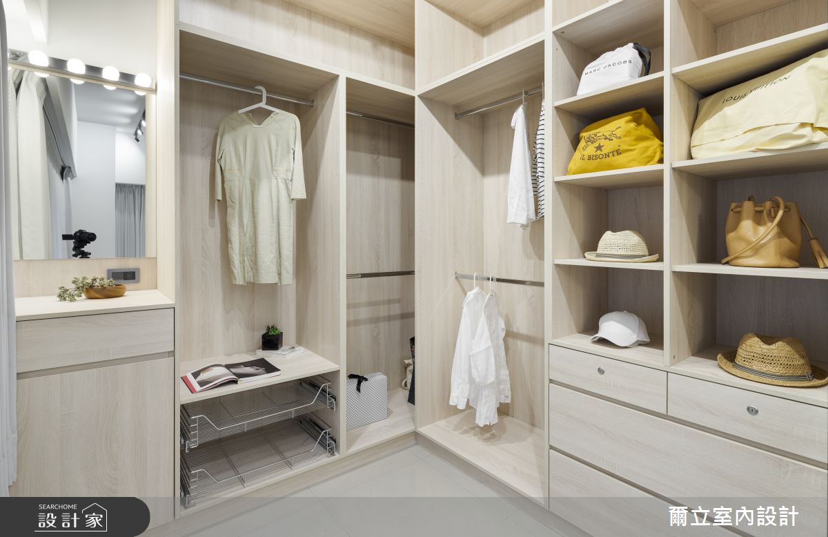 25坪新成屋(5年以下)＿簡約風更衣間案例圖片＿爾立室內設計＿爾立_15之22