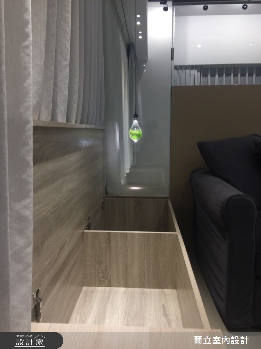 25坪新成屋(5年以下)＿簡約風客廳案例圖片＿爾立室內設計＿爾立_15之23