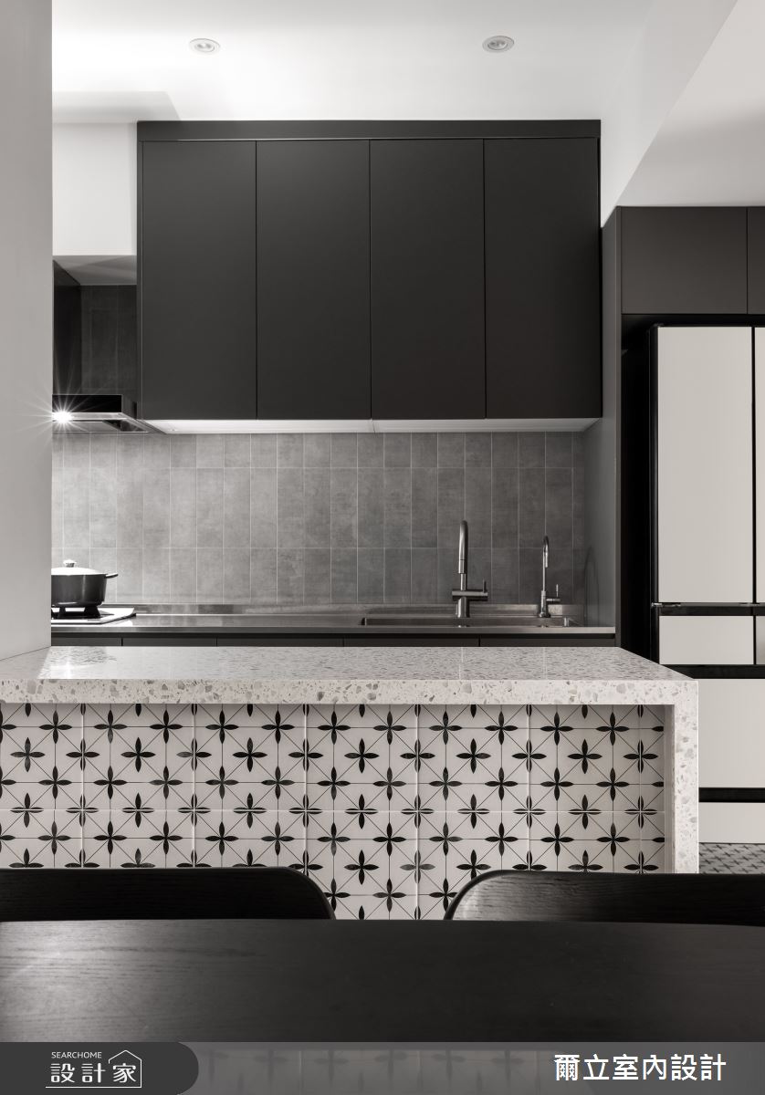 33坪老屋(31~40年)＿混搭風餐廳廚房吧檯中島案例圖片＿爾立室內設計＿爾立_18之6
