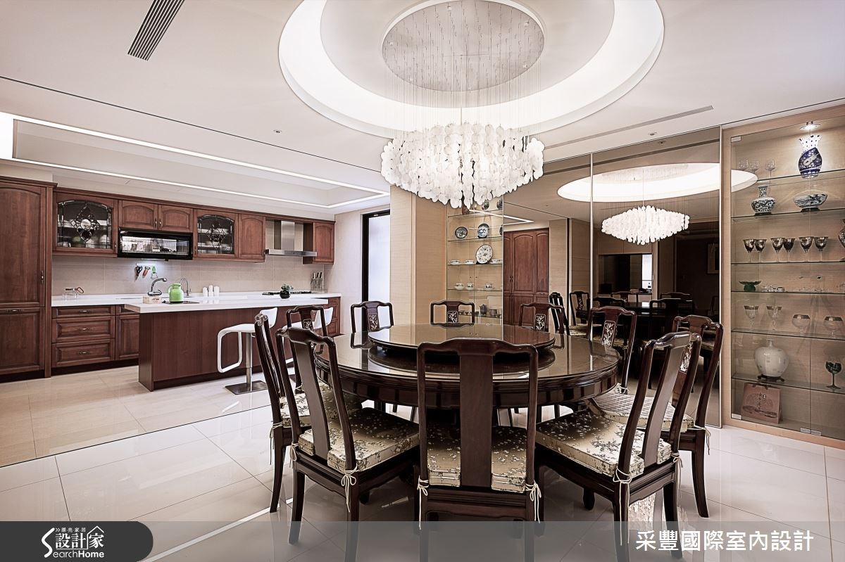 65坪新成屋(5年以下)＿現代風餐廳廚房案例圖片＿采豐國際室內設計＿采豐_02之6