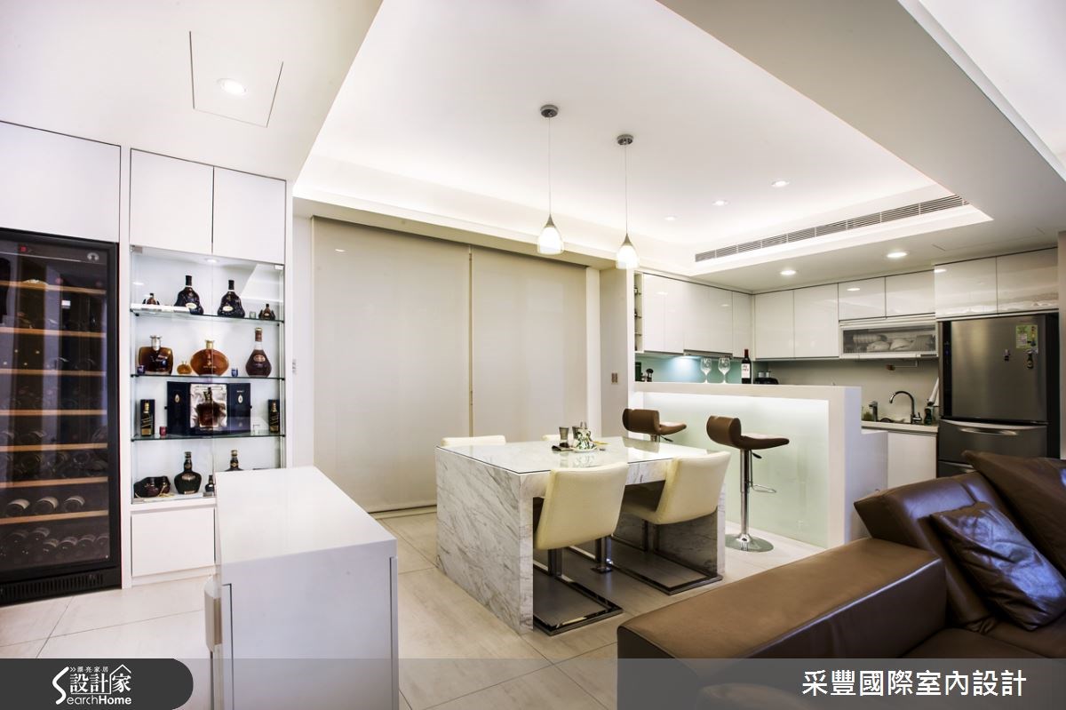 62坪新成屋(5年以下)＿現代風餐廳吧檯案例圖片＿采豐國際室內設計＿采豐_03之3