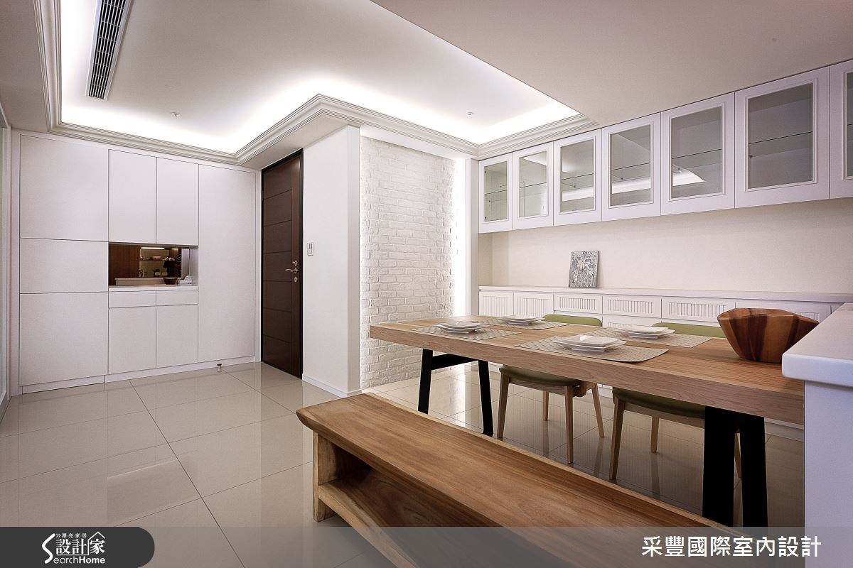 40坪新成屋(5年以下)＿鄉村風玄關餐廳案例圖片＿采豐國際室內設計＿采豐_04之2