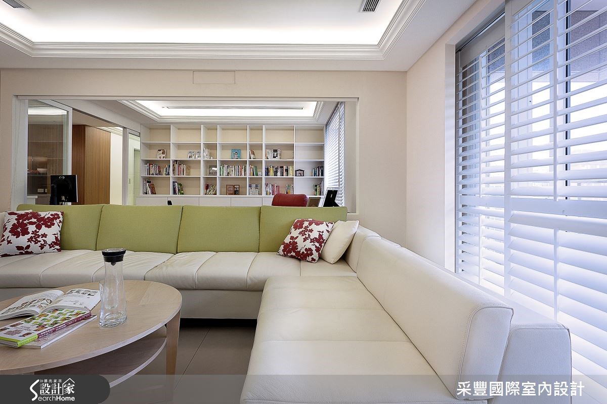 40坪新成屋(5年以下)＿鄉村風客廳案例圖片＿采豐國際室內設計＿采豐_04之5