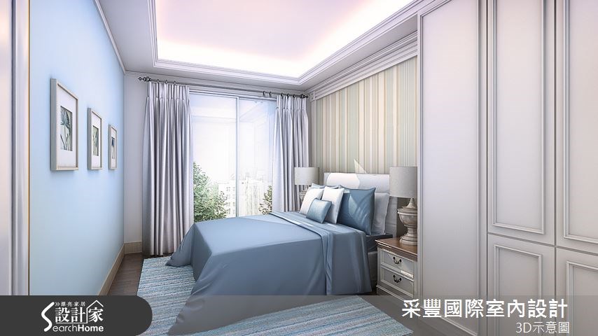 44坪新成屋(5年以下)＿鄉村風臥室案例圖片＿采豐國際室內設計＿采豐_07之3