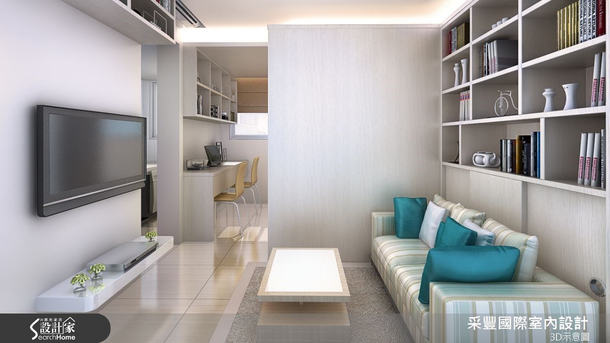 6坪老屋(16~30年)＿現代風客廳案例圖片＿采豐國際室內設計＿采豐_09之1