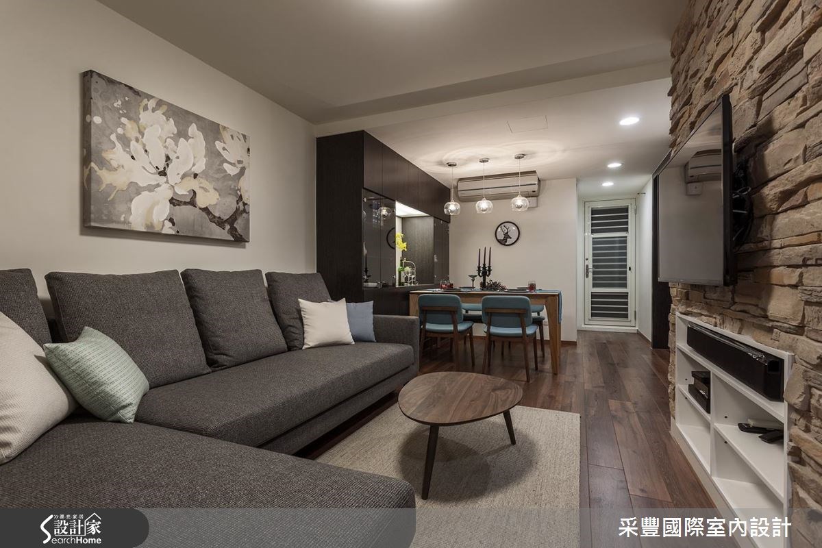 50坪老屋(16~30年)＿休閒風客廳案例圖片＿采豐國際室內設計＿采豐_12之1