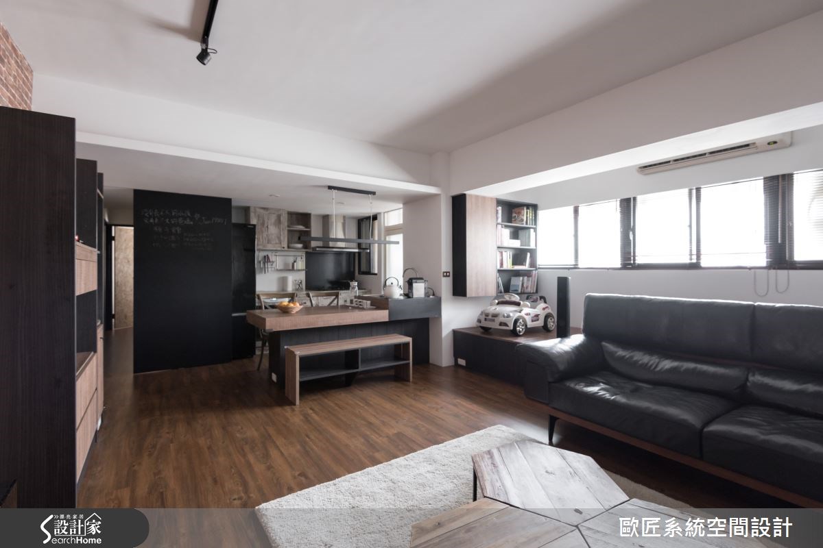 30坪新成屋(5年以下)＿工業風案例圖片＿歐匠系統空間設計＿歐匠_10之2