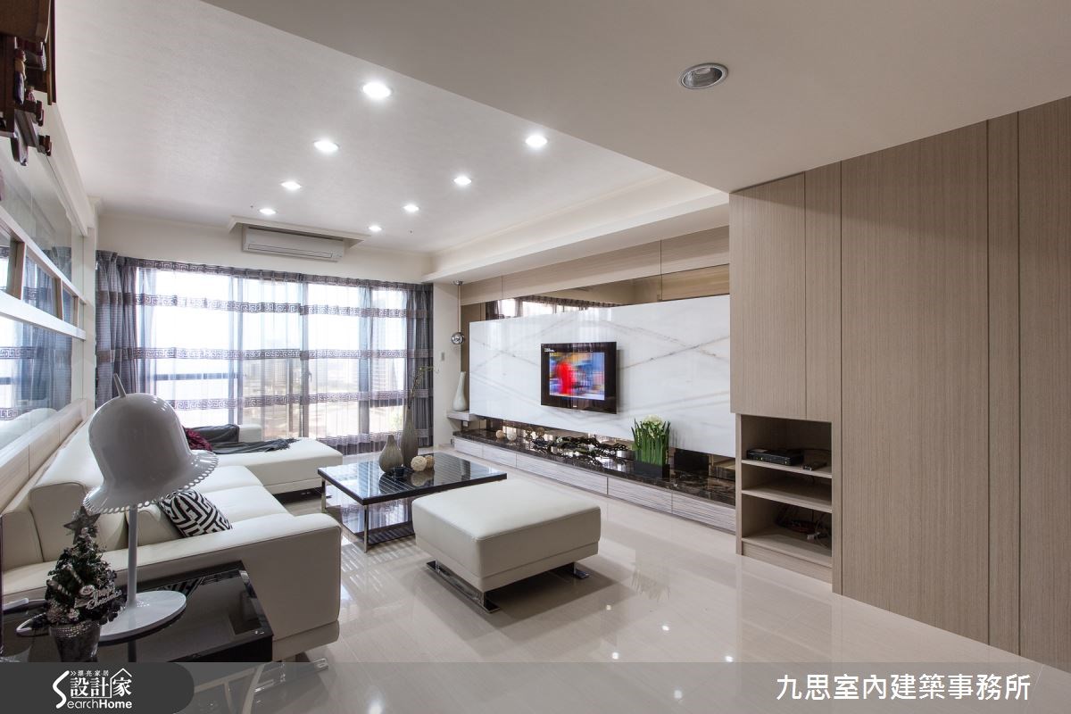 42坪新成屋(5年以下)＿混搭風客廳案例圖片＿九思室內建築事務所＿九思_02之3