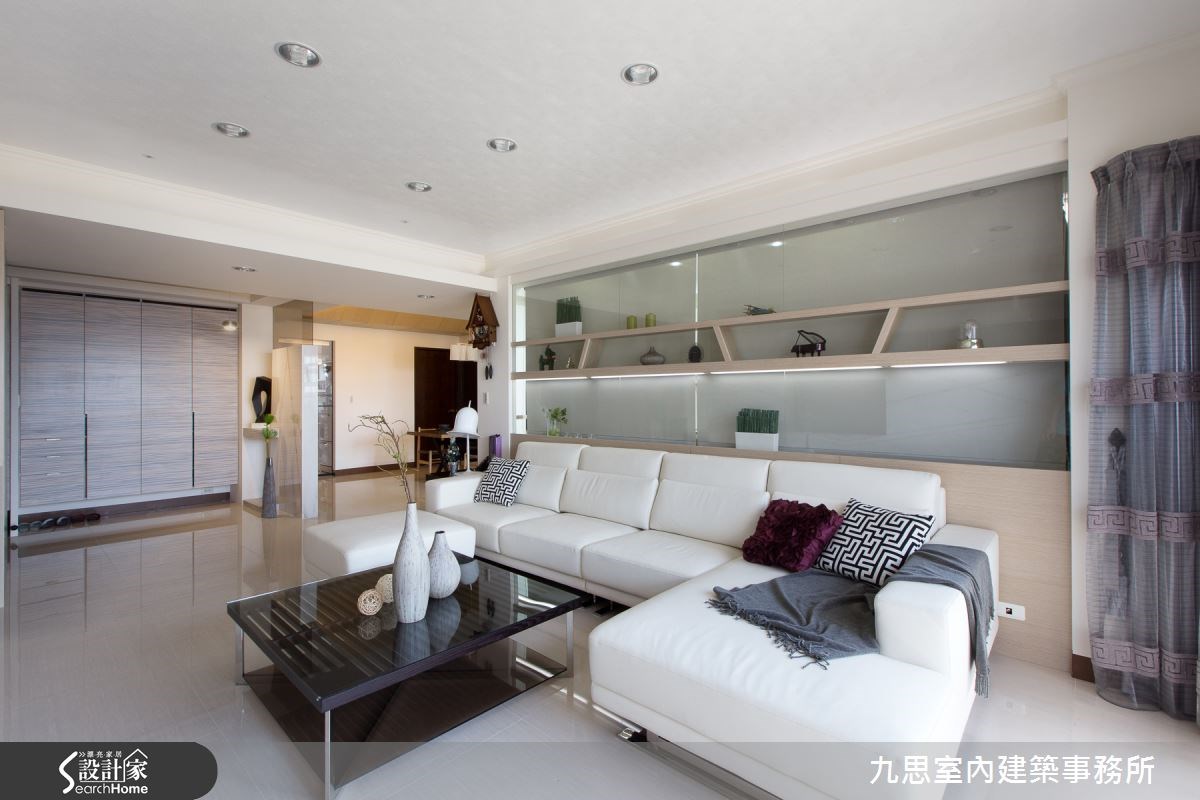 42坪新成屋(5年以下)＿混搭風客廳案例圖片＿九思室內建築事務所＿九思_02之4