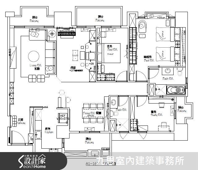 60坪新成屋(5年以下)＿休閒風案例圖片＿九思室內建築事務所＿九思_04之14