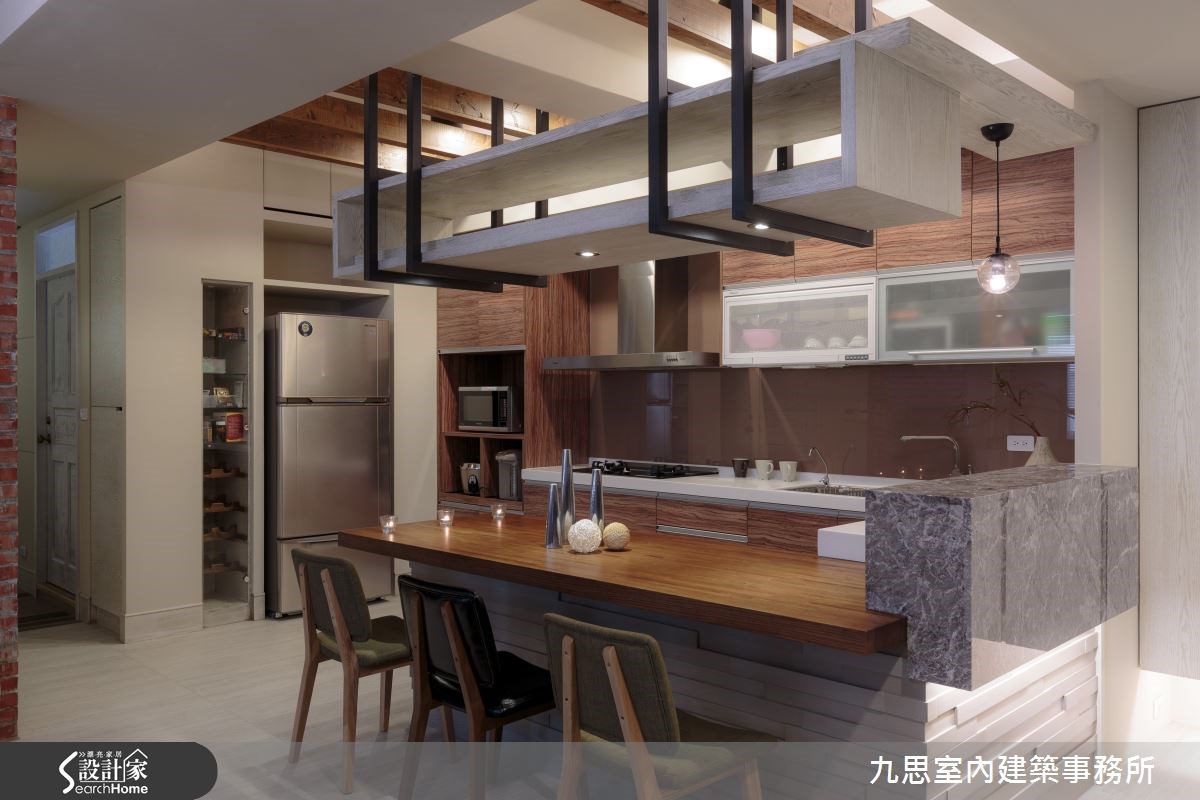35坪中古屋(5~15年)＿工業風餐廳廚房案例圖片＿九思室內建築事務所＿九思_08之5