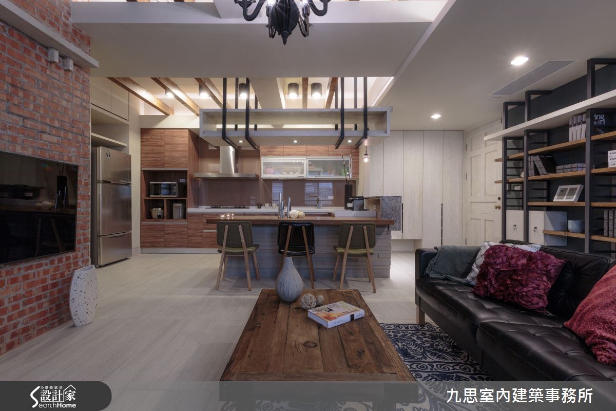 35坪中古屋(5~15年)＿工業風客廳案例圖片＿九思室內建築事務所＿九思_08之6