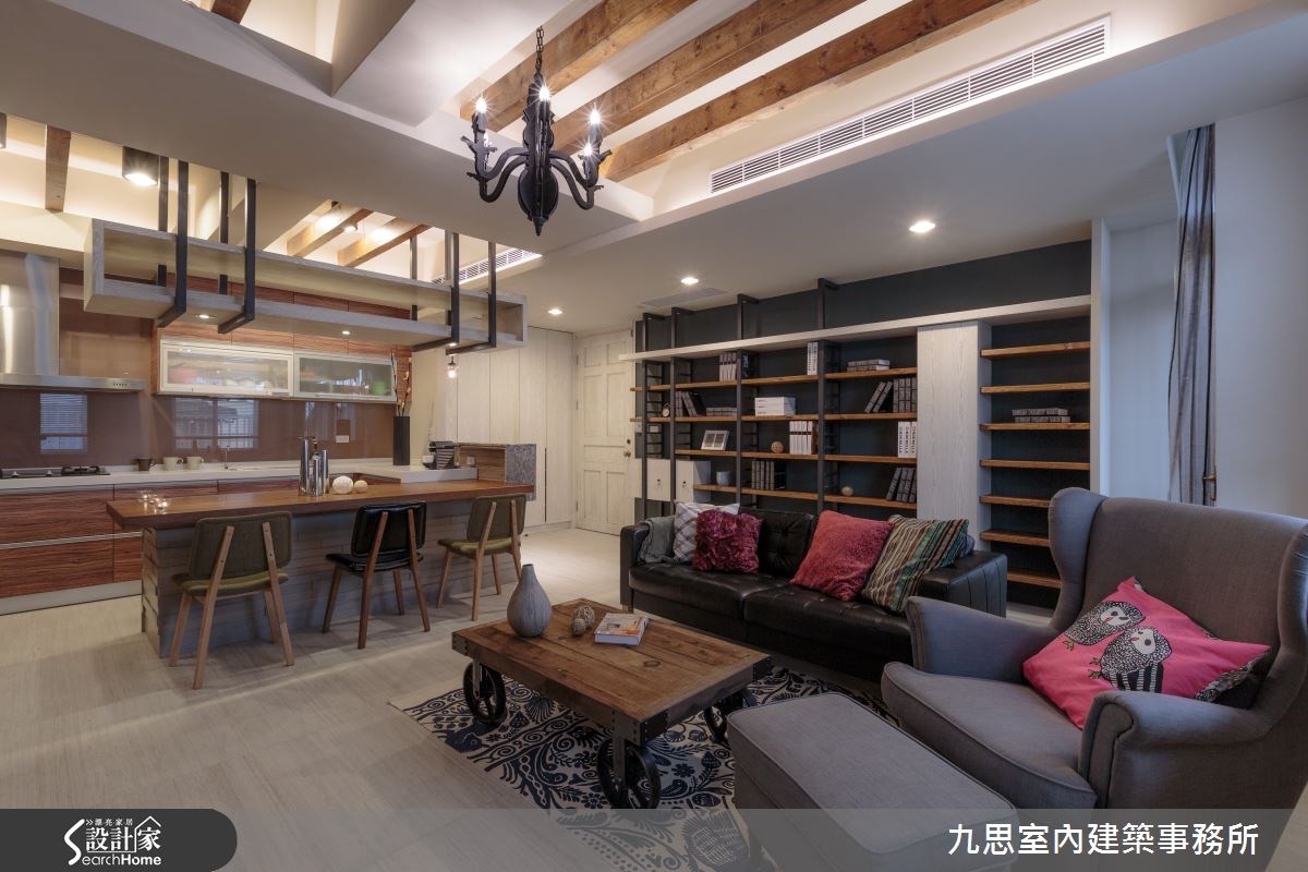 35坪中古屋(5~15年)＿工業風客廳餐廳案例圖片＿九思室內建築事務所＿九思_08之8
