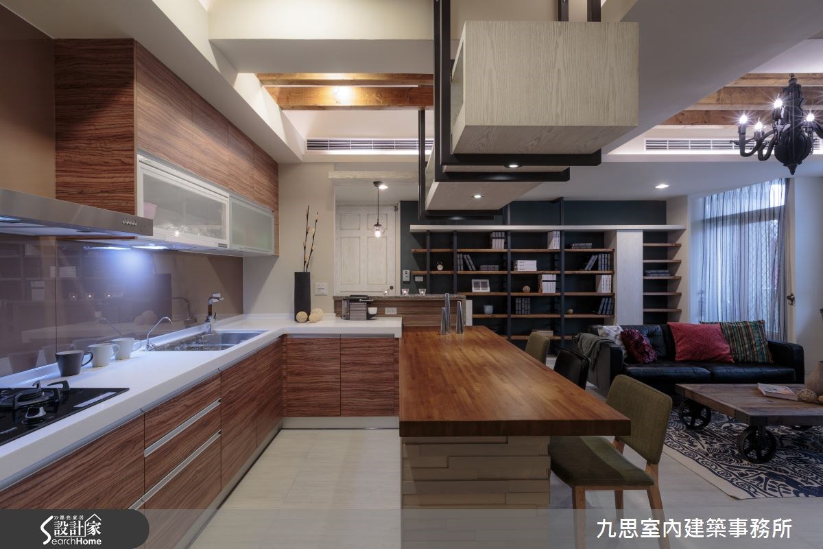 35坪中古屋(5~15年)＿工業風餐廳廚房案例圖片＿九思室內建築事務所＿九思_08之11