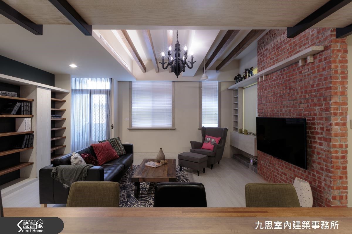 35坪中古屋(5~15年)＿工業風客廳餐廳案例圖片＿九思室內建築事務所＿九思_08之12