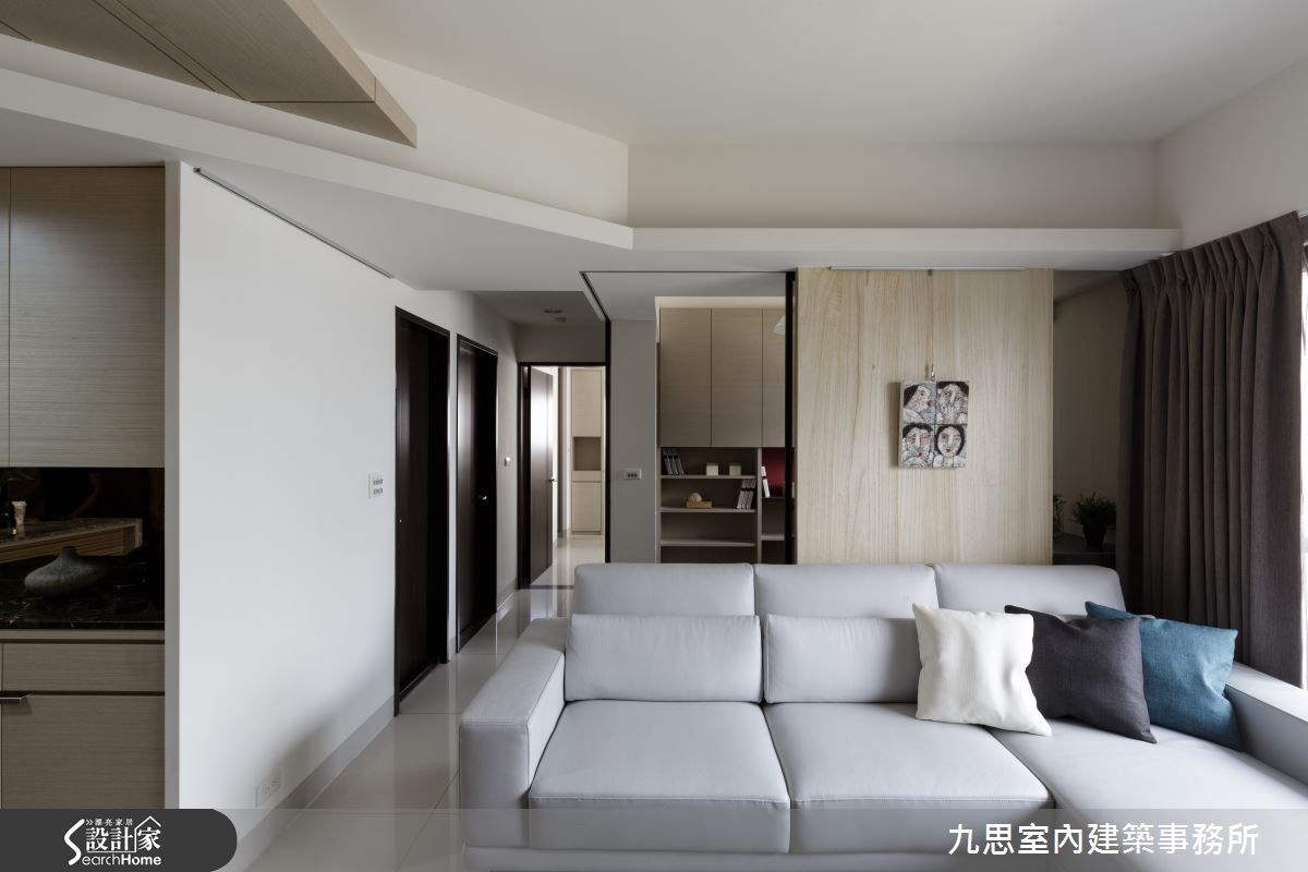 22坪新成屋(5年以下)＿簡約風客廳案例圖片＿九思室內建築事務所＿九思_09之3