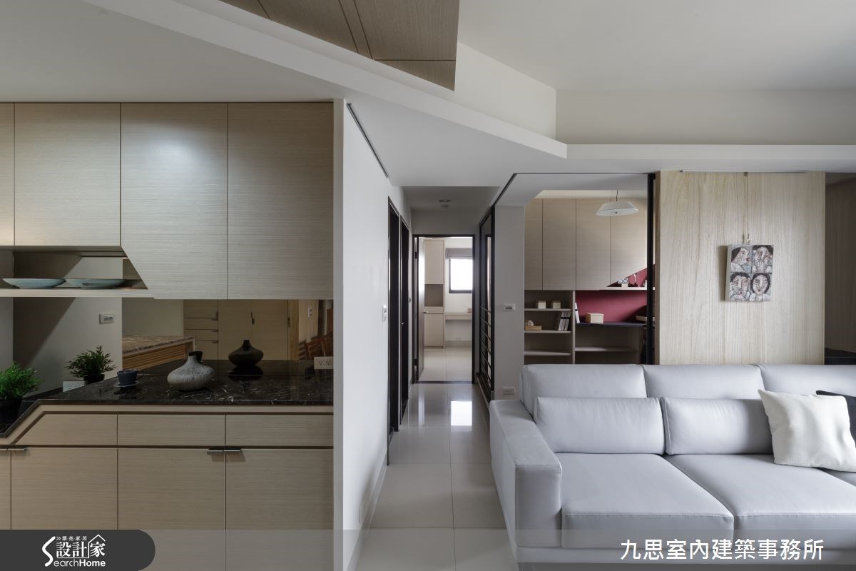 22坪新成屋(5年以下)＿簡約風客廳走廊案例圖片＿九思室內建築事務所＿九思_09之4
