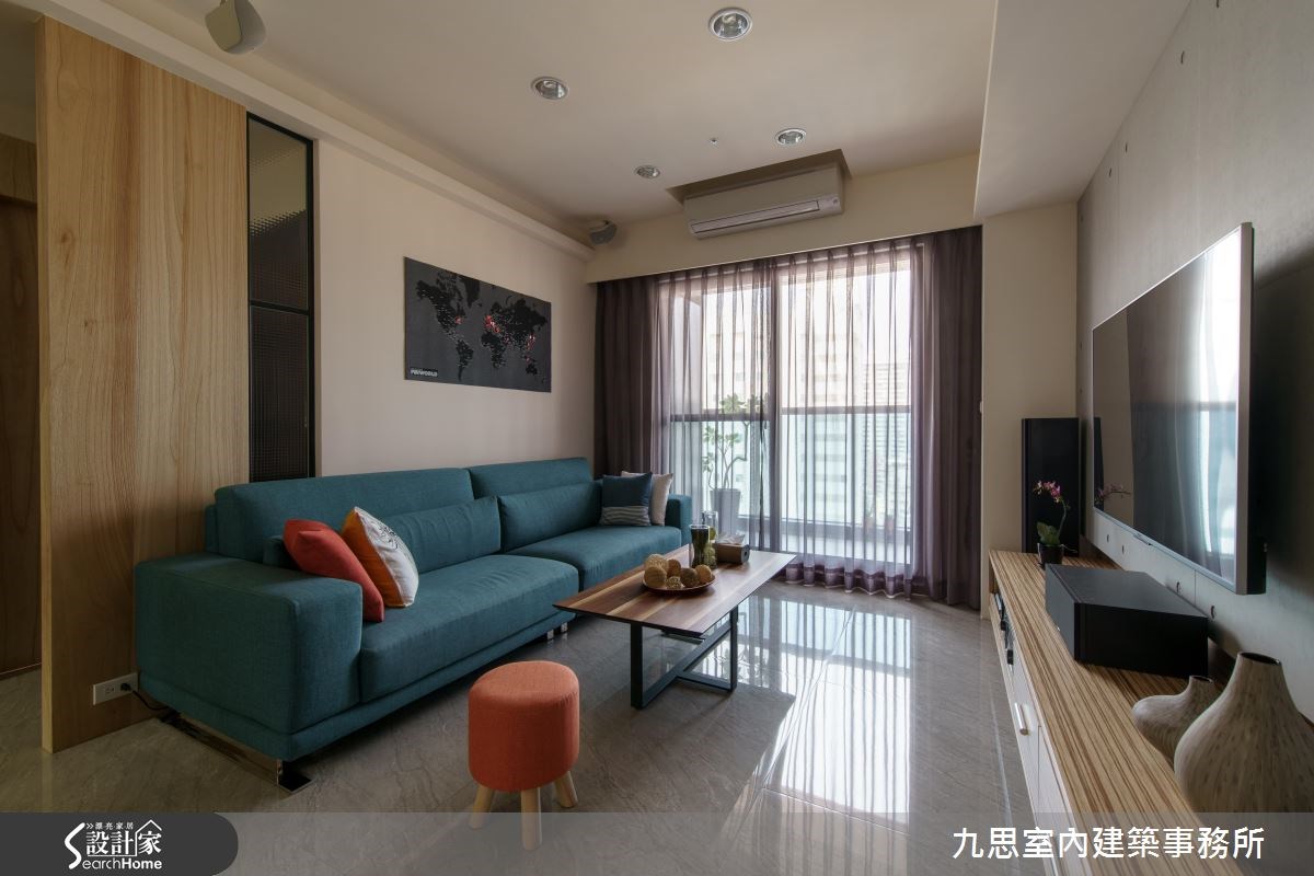 24坪新成屋(5年以下)＿簡約風客廳案例圖片＿九思室內建築事務所＿九思_10之4