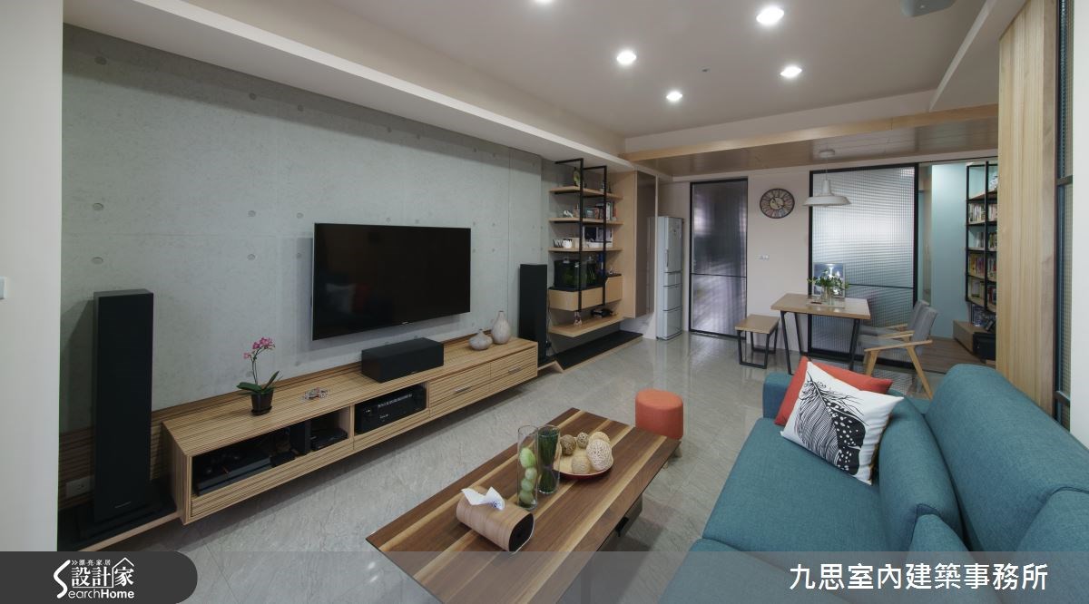 24坪新成屋(5年以下)＿簡約風客廳案例圖片＿九思室內建築事務所＿九思_10之7
