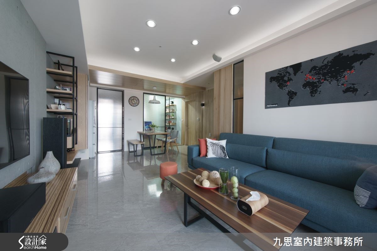 24坪新成屋(5年以下)＿簡約風客廳案例圖片＿九思室內建築事務所＿九思_10之8