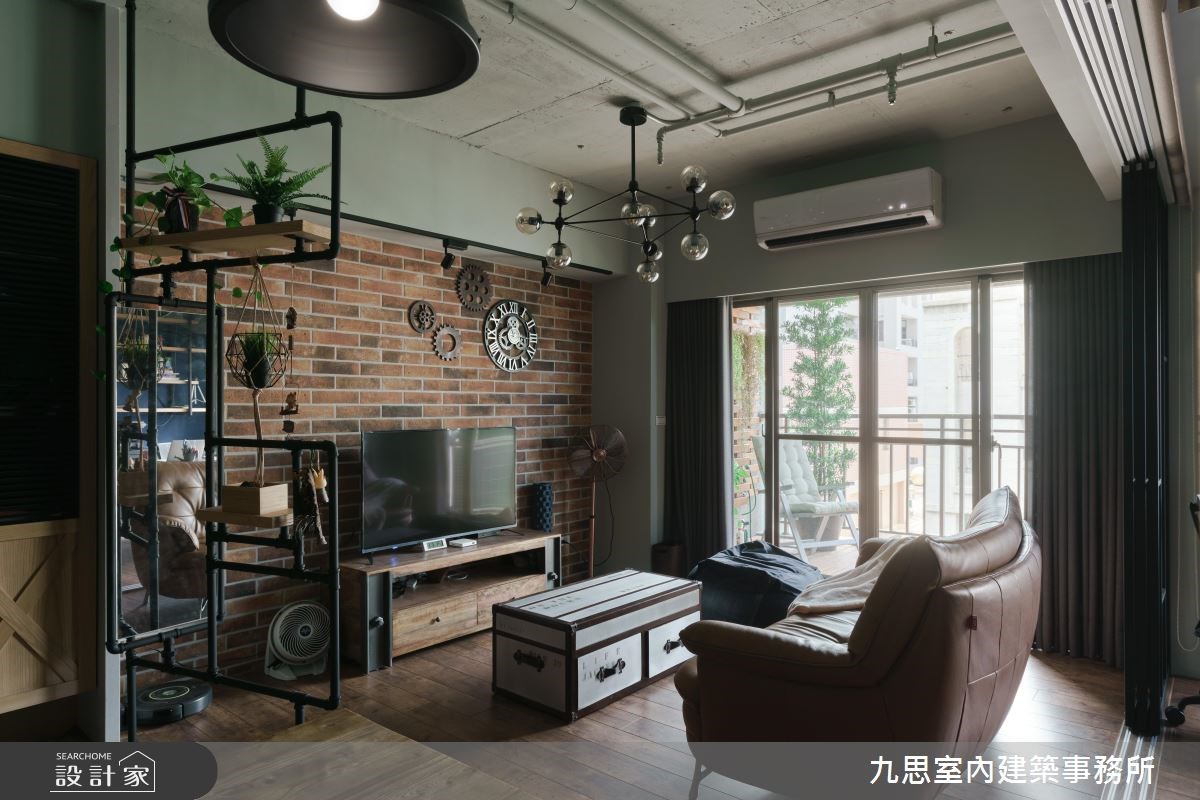 21坪中古屋(5~15年)＿工業風客廳案例圖片＿九思室內建築事務所＿九思_12之11