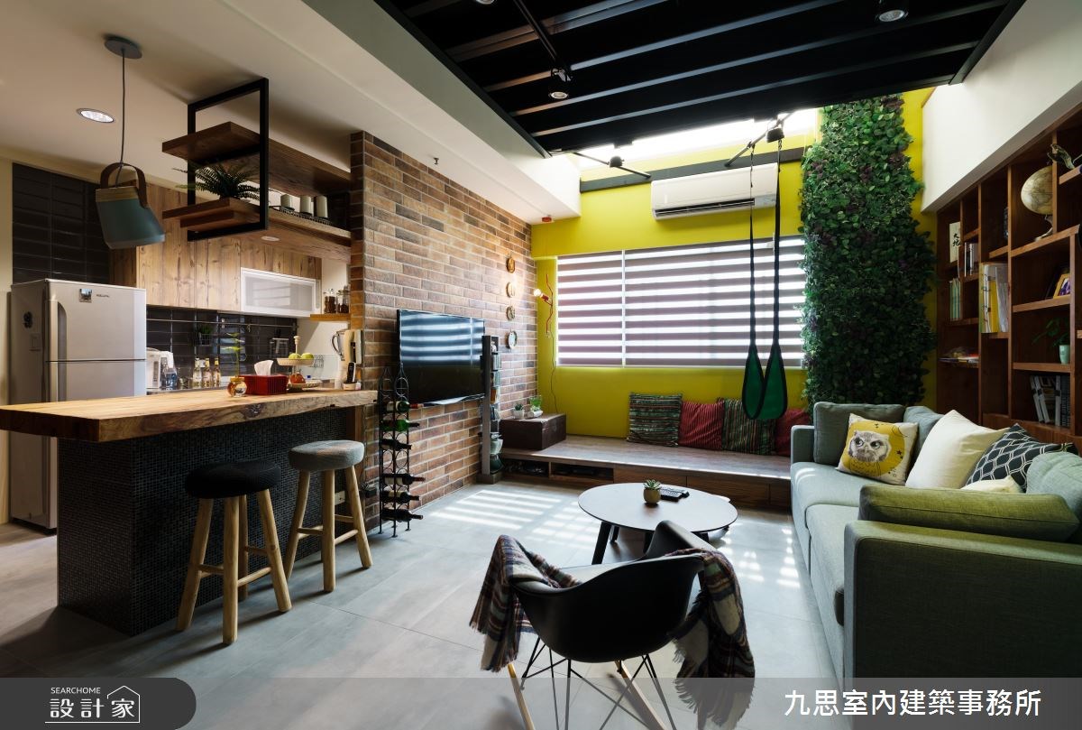18坪老屋(16~30年)＿混搭風客廳吧檯臥榻案例圖片＿九思室內建築事務所＿九思_13之3757