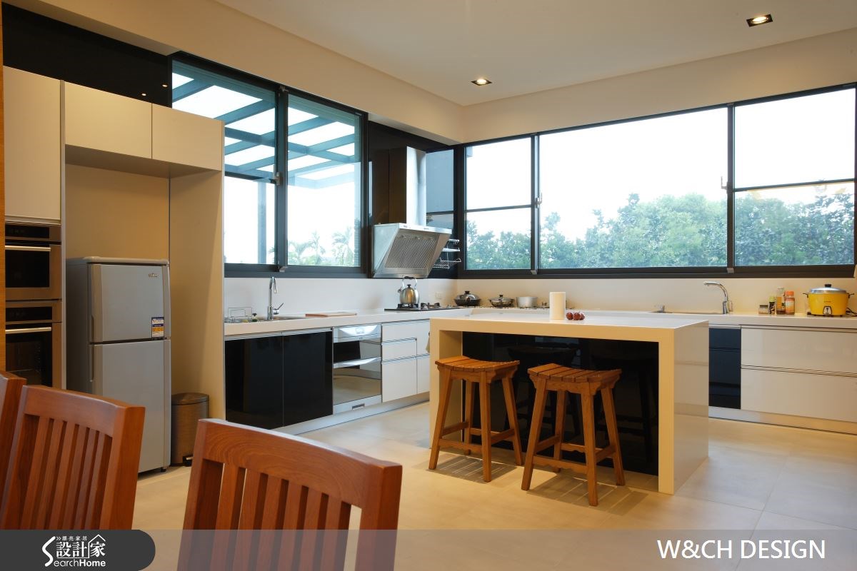 215坪新成屋(5年以下)＿混搭風廚房案例圖片＿W&CH 大器國際室內裝修設計＿W&CH_01之13
