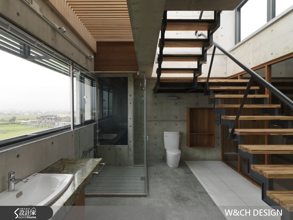 290坪新成屋(5年以下)＿簡約風浴室樓梯案例圖片＿W&CH 大器國際室內裝修設計＿W&CH_02之19