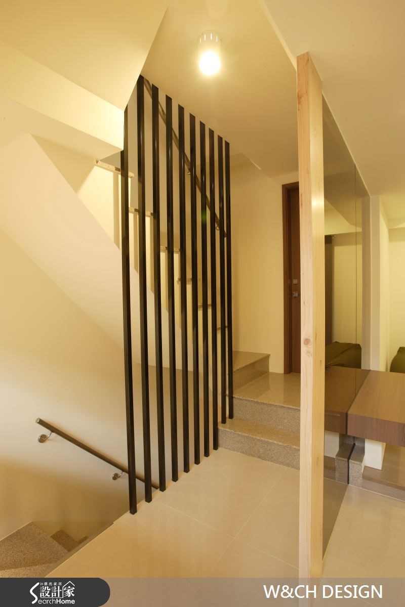 80坪新成屋(5年以下)＿休閒風樓梯案例圖片＿W&CH 大器國際室內裝修設計＿W&CH_03之7
