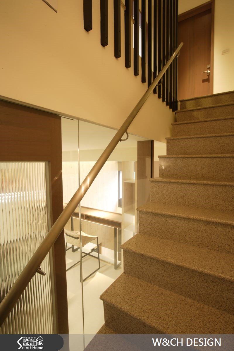 80坪新成屋(5年以下)＿休閒風樓梯案例圖片＿W&CH 大器國際室內裝修設計＿W&CH_03之11