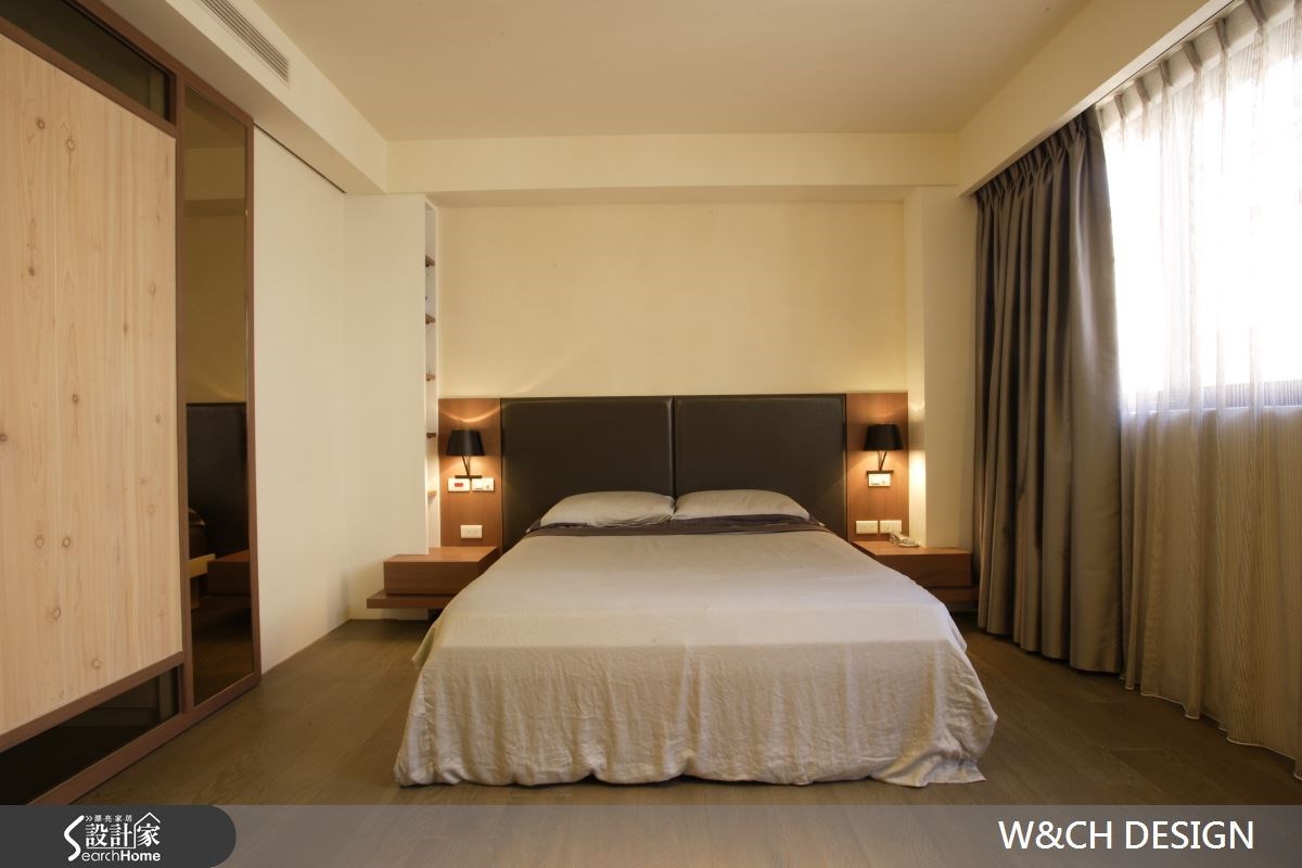 80坪新成屋(5年以下)＿休閒風臥室案例圖片＿W&CH 大器國際室內裝修設計＿W&CH_03之13