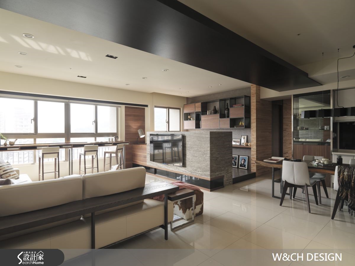 45坪新成屋(5年以下)＿休閒風客廳餐廳案例圖片＿W&CH 大器國際室內裝修設計＿W&CH_05之3