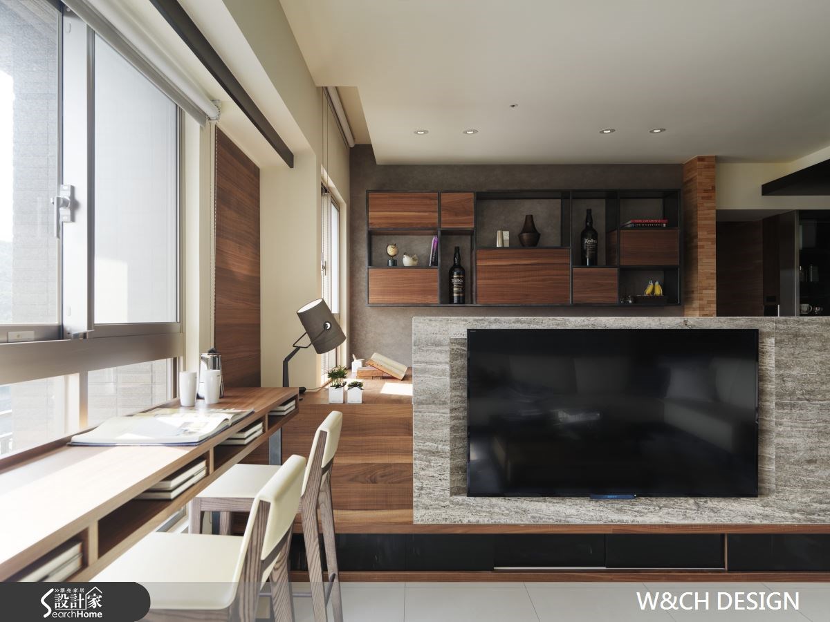 45坪新成屋(5年以下)＿休閒風客廳案例圖片＿W&CH 大器國際室內裝修設計＿W&CH_05之10