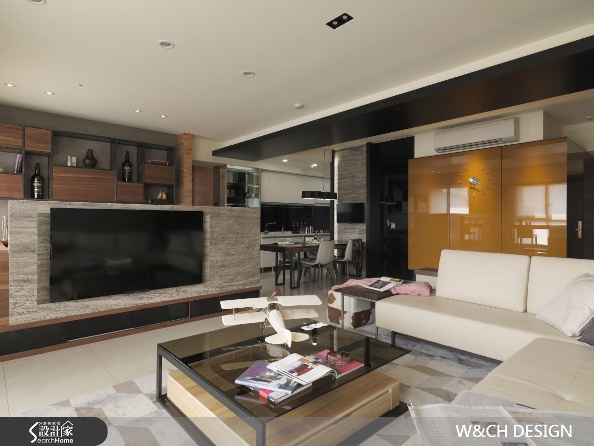 45坪新成屋(5年以下)＿休閒風客廳案例圖片＿W&CH 大器國際室內裝修設計＿W&CH_05之11