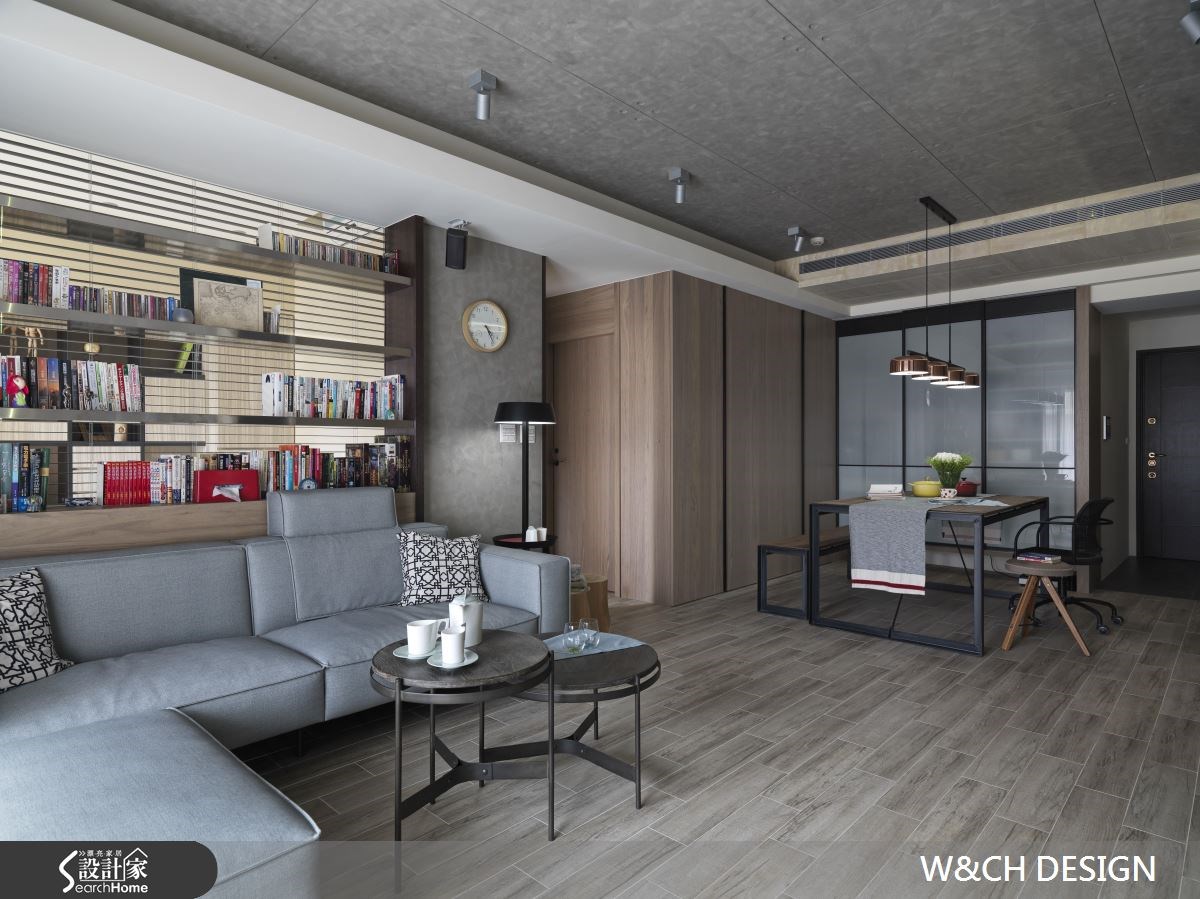 30坪中古屋(5~15年)＿工業風客廳案例圖片＿W&CH 大器國際室內裝修設計＿W&CH_10之2