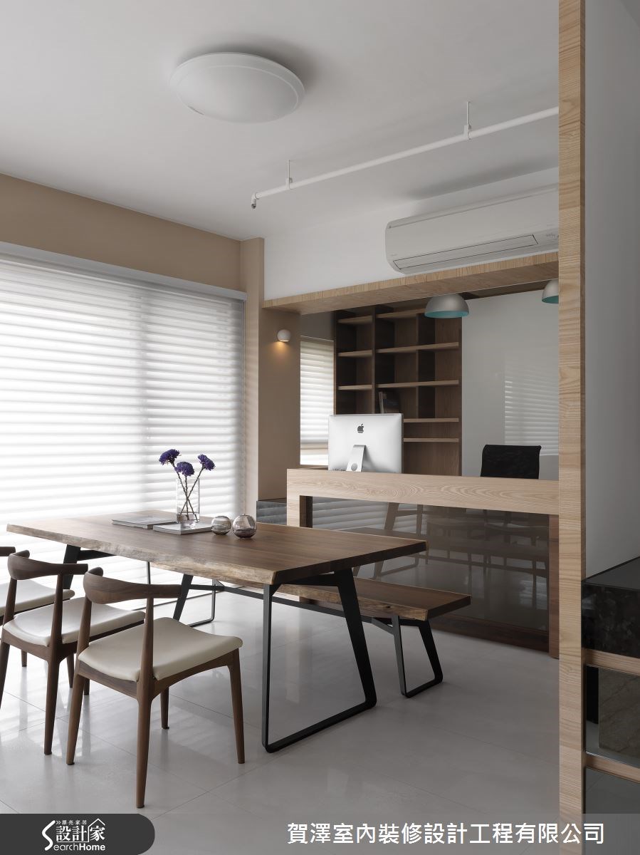 45坪新成屋(5年以下)＿現代風餐廳書房案例圖片＿賀澤室內設計＿賀澤_01之10