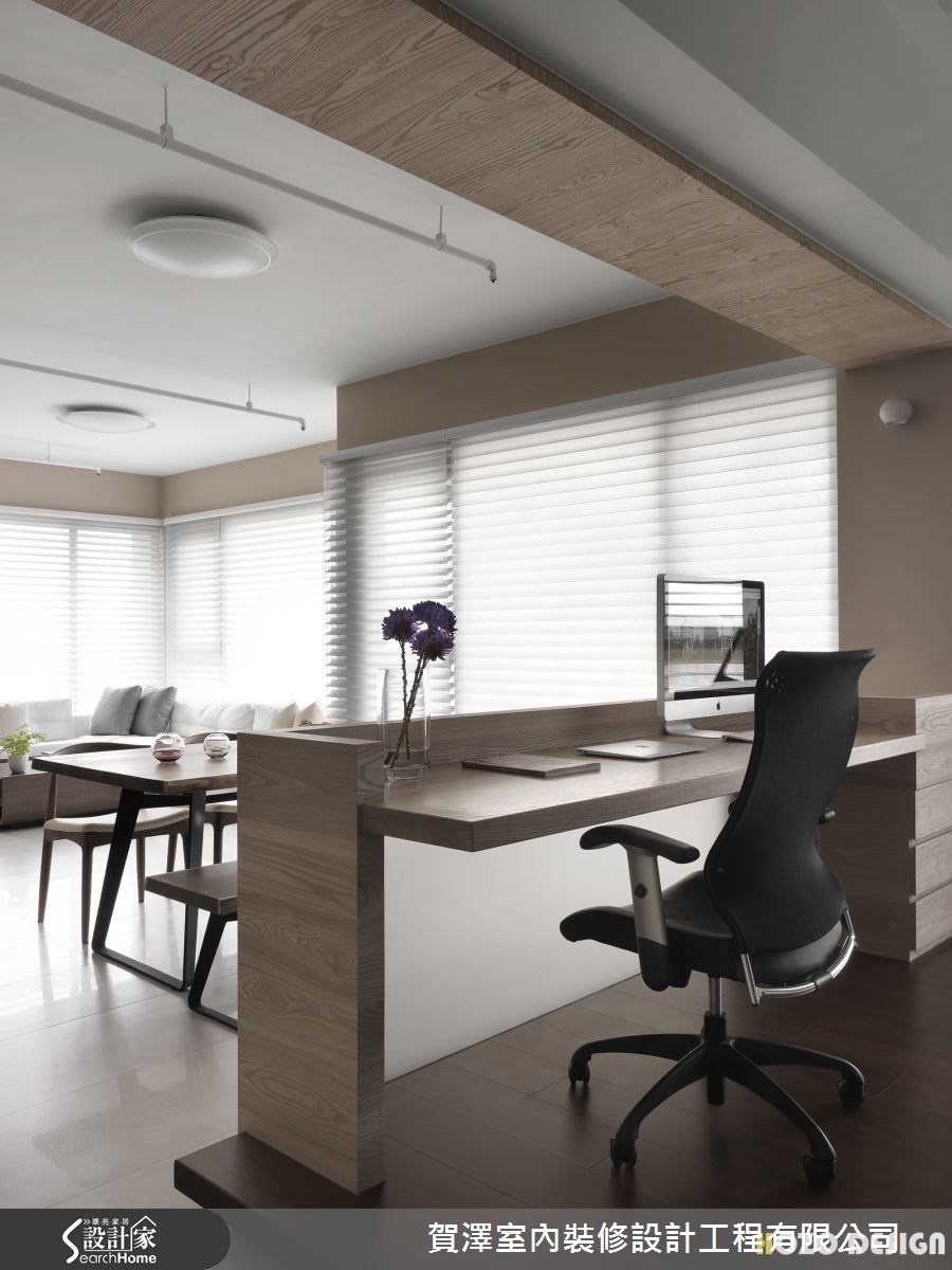 45坪新成屋(5年以下)＿現代風餐廳書房案例圖片＿賀澤室內設計＿賀澤_01之15