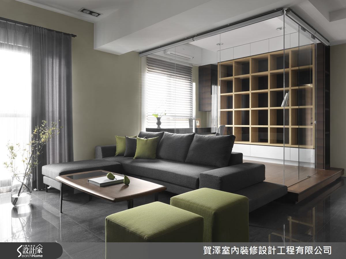 25坪預售屋＿現代風客廳書房案例圖片＿賀澤室內設計＿賀澤_03之2