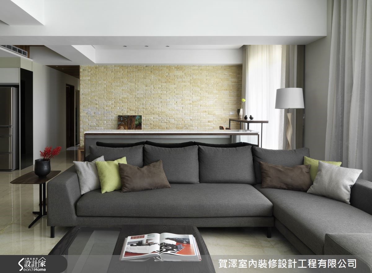 45坪新成屋(5年以下)＿休閒風客廳案例圖片＿賀澤室內設計＿賀澤_04之4