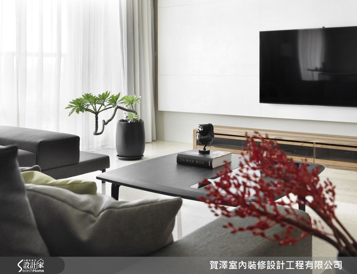 45坪新成屋(5年以下)＿休閒風客廳案例圖片＿賀澤室內設計＿賀澤_04之8