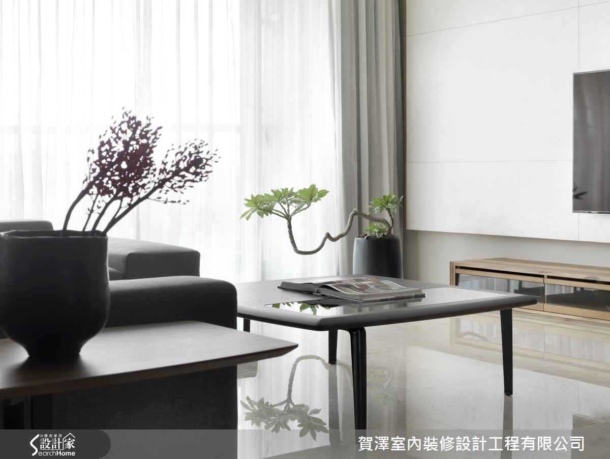 45坪新成屋(5年以下)＿休閒風客廳案例圖片＿賀澤室內設計＿賀澤_04之9