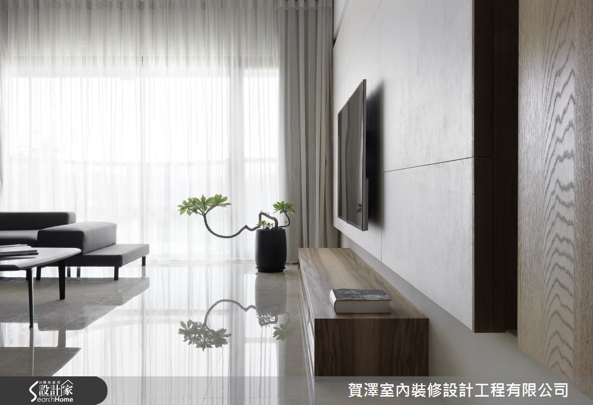 45坪新成屋(5年以下)＿休閒風客廳案例圖片＿賀澤室內設計＿賀澤_04之10