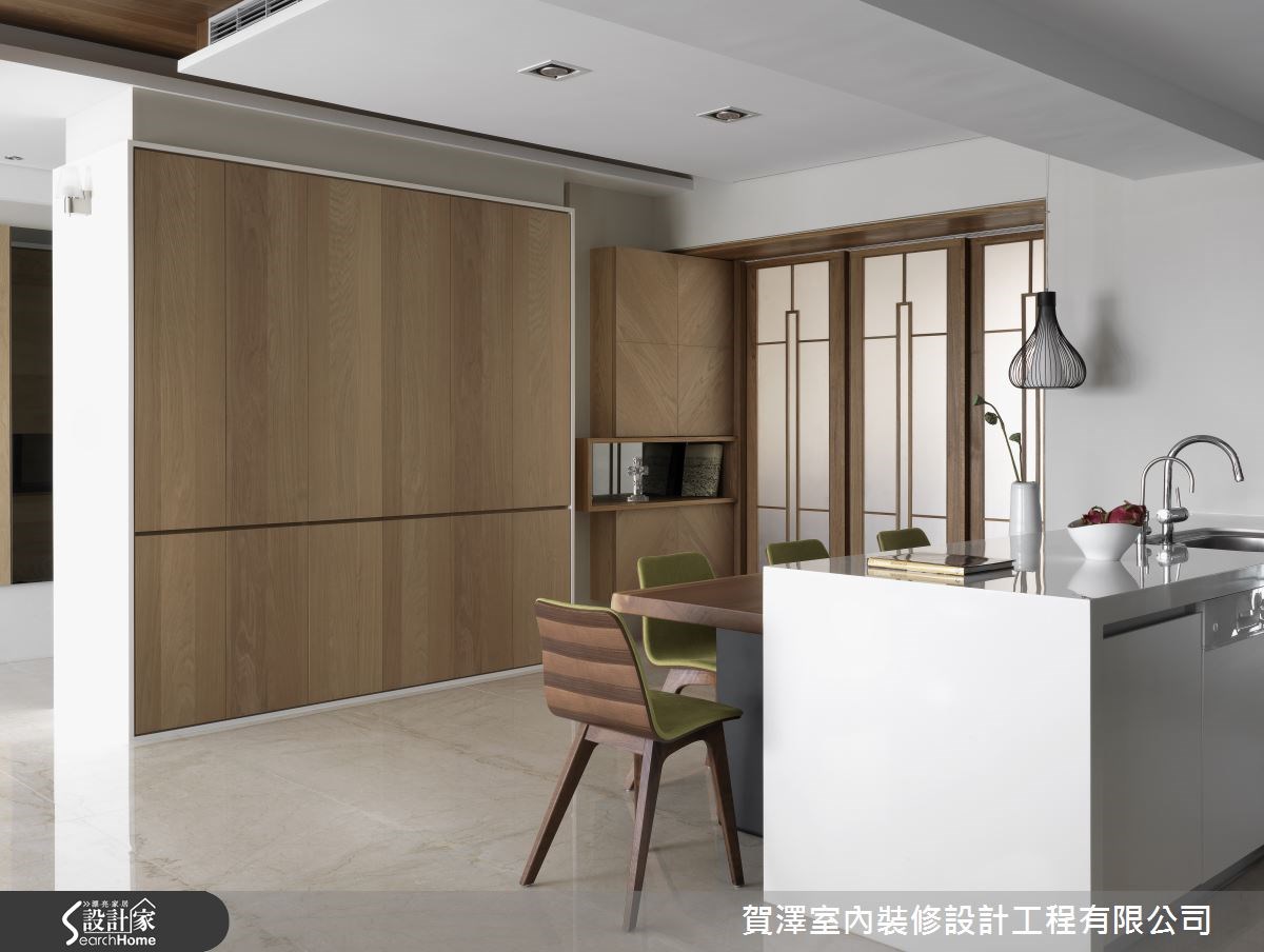 45坪新成屋(5年以下)＿休閒風餐廳廚房案例圖片＿賀澤室內設計＿賀澤_04之14