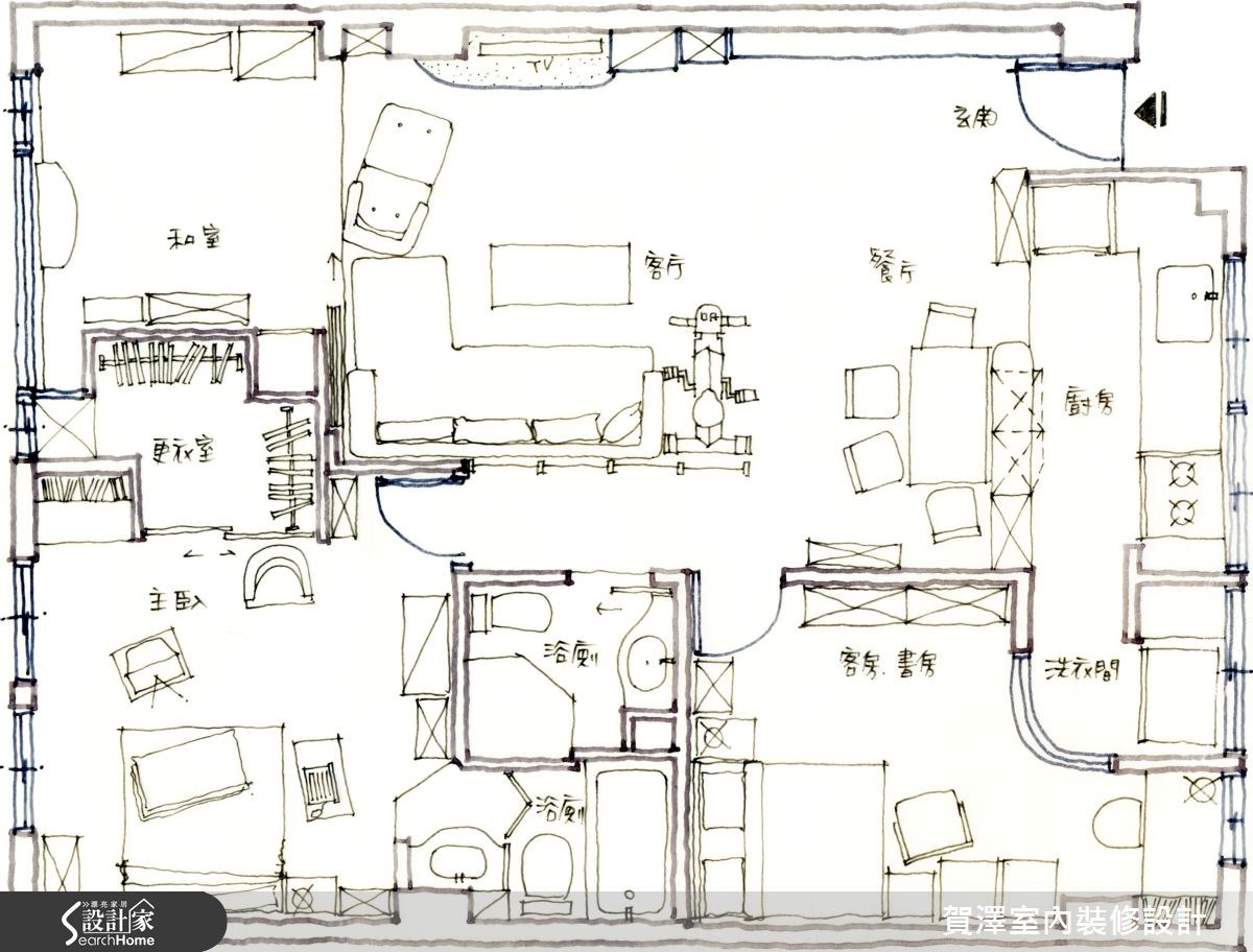 24坪老屋(16~30年)＿地中海風案例圖片＿賀澤室內設計＿賀澤_05之18