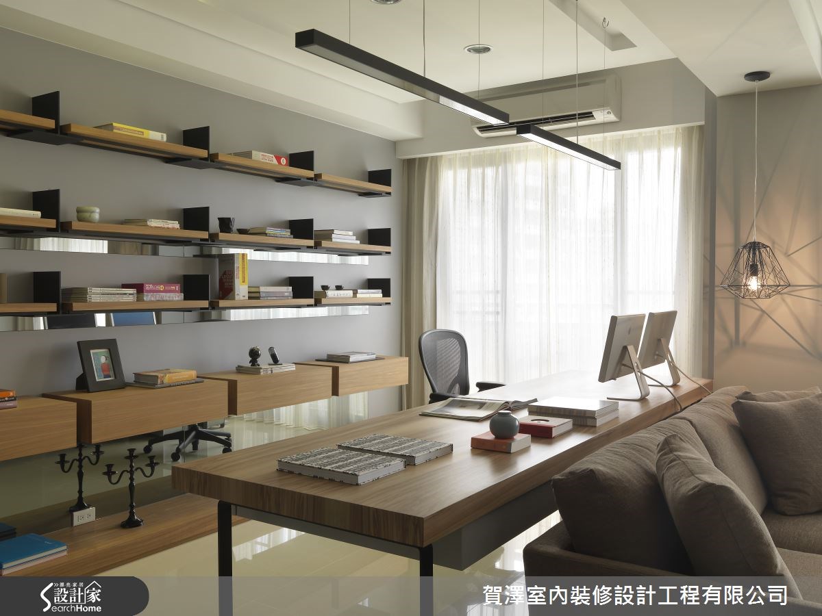 65坪新成屋(5年以下)＿混搭風書房案例圖片＿賀澤室內設計＿賀澤_07之3