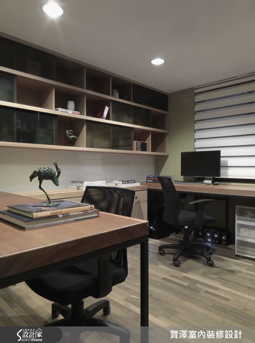 30坪中古屋(5~15年)＿療癒風書房案例圖片＿賀澤室內設計＿賀澤_12之29
