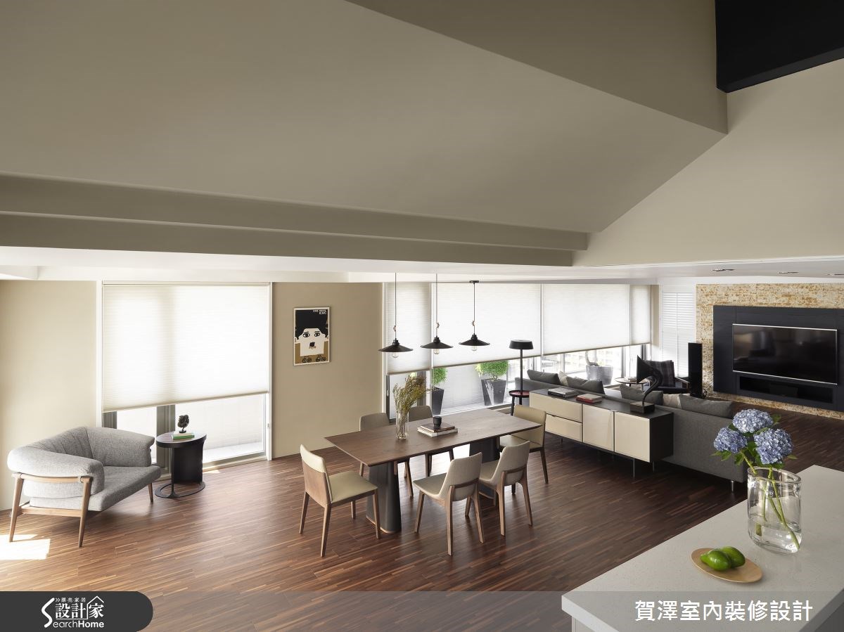 60坪預售屋＿現代風客廳餐廳案例圖片＿賀澤室內設計＿賀澤_14之15